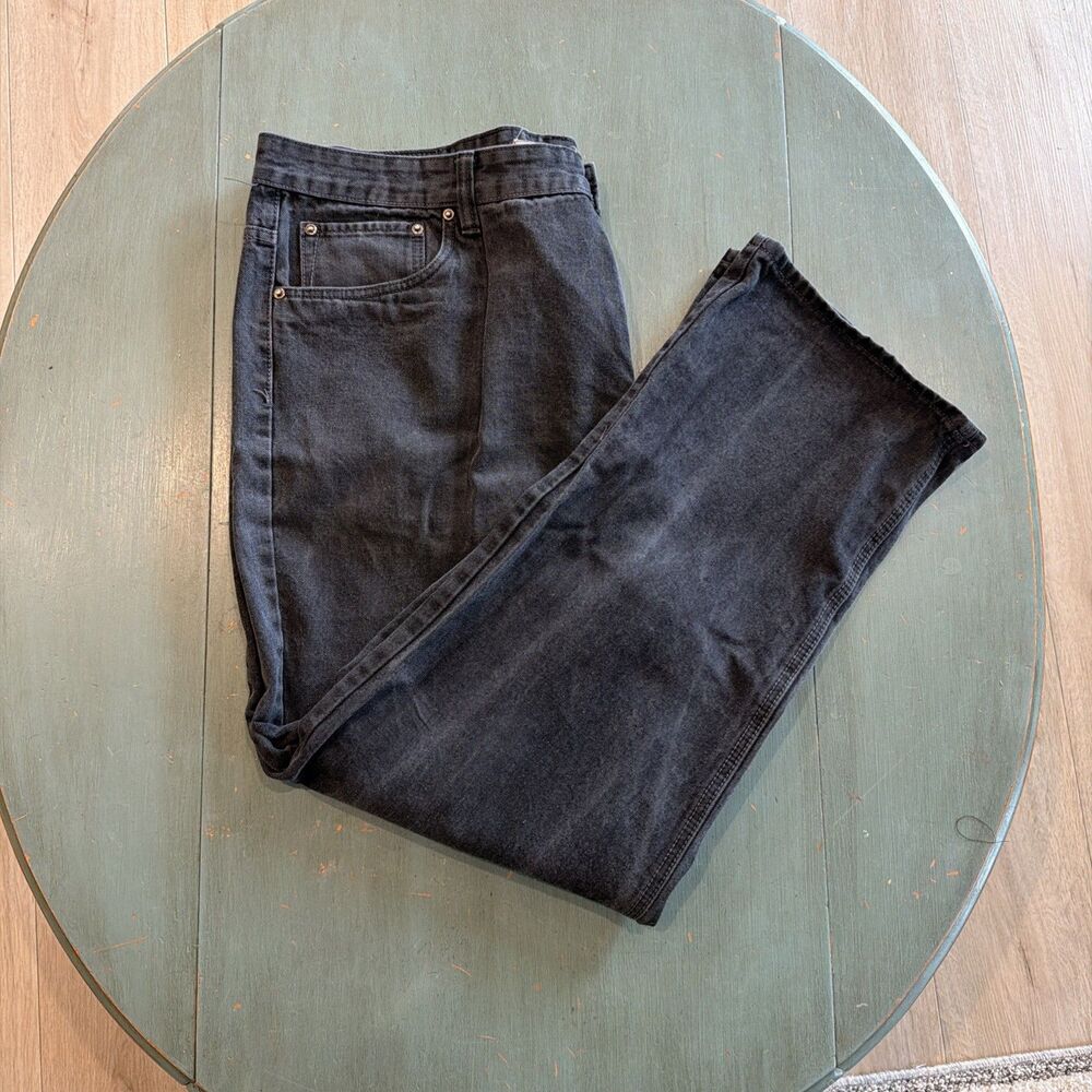 Vintage PJ Mark Straight Black‎ Jeans Mens W48 L34
